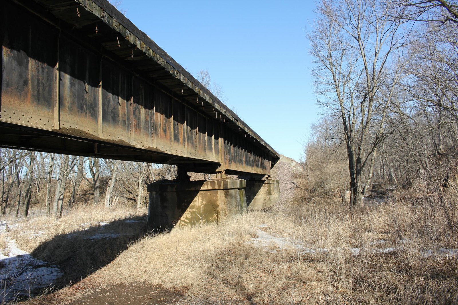 Looking north